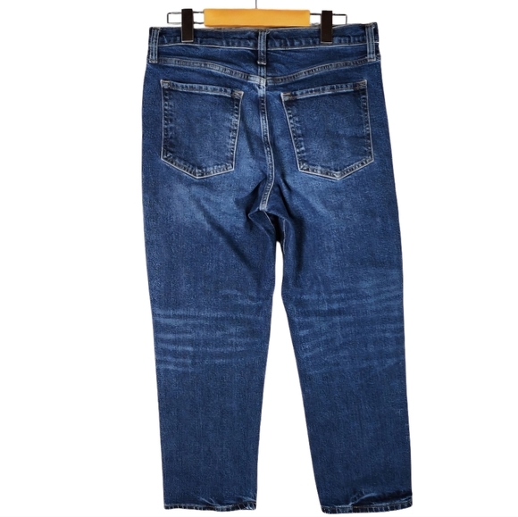 Banana Republic High Rise Straight Button Fly Ankle Cropped Jeans Size 29 - Picture 10 of 16